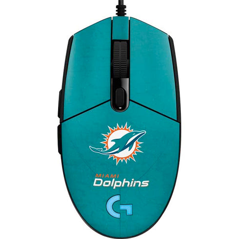 NFL Miami Dolphins Distressed- Aqua G203 Prodigy RGB Wired Gaming Mouse Skin
