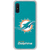 NFL Miami Dolphins Distressed- Aqua Galaxy A10e Clear Case
