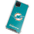 NFL Miami Dolphins Distressed- Aqua Galaxy A12 Clear Case