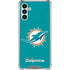 NFL Miami Dolphins Distressed- Aqua Galaxy A13 5G Clear Case