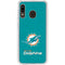 NFL Miami Dolphins Distressed- Aqua Galaxy A20 Clear Case