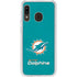 NFL Miami Dolphins Distressed- Aqua Galaxy A20 Clear Case