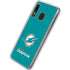NFL Miami Dolphins Distressed- Aqua Galaxy A20 Clear Case