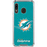 NFL Miami Dolphins Distressed- Aqua Galaxy A30 Clear Case