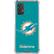 NFL Miami Dolphins Distressed- Aqua Galaxy A32 5G Clear Case