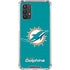 NFL Miami Dolphins Distressed- Aqua Galaxy A32 5G Clear Case