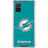 NFL Miami Dolphins Distressed- Aqua Galaxy A51 5G Clear Case