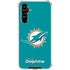 NFL Miami Dolphins Distressed- Aqua Galaxy A54 5G Clear Case