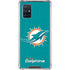 NFL Miami Dolphins Distressed- Aqua Galaxy A71 5G Clear Case