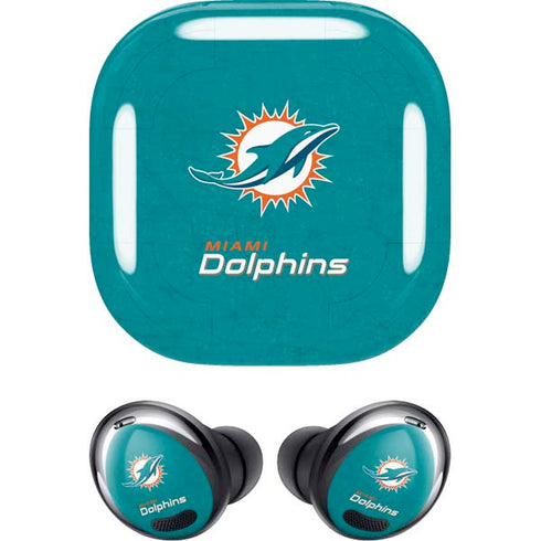 NFL Miami Dolphins Distressed- Aqua Galaxy Buds Pro Skin