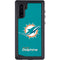 NFL Miami Dolphins Distressed- Aqua Galaxy Note 10 Waterproof Case
