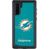 NFL Miami Dolphins Distressed- Aqua Galaxy Note 10 Waterproof Case