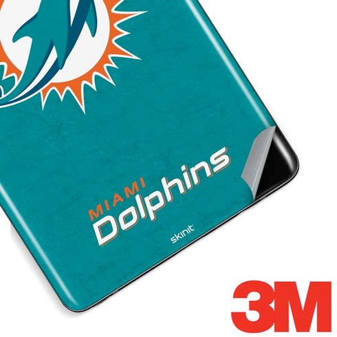 NFL Miami Dolphins Distressed- Aqua Galaxy Note 8 Skin
