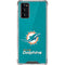 NFL Miami Dolphins Distressed- Aqua Galaxy Note20 5G Clear Case