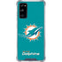 NFL Miami Dolphins Distressed- Aqua Galaxy S20 FE Clear Case
