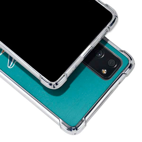 NFL Miami Dolphins Distressed- Aqua Galaxy S20 FE Clear Case