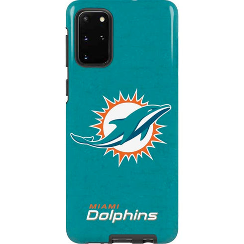 NFL Miami Dolphins Distressed- Aqua Galaxy S20 Plus Pro Case