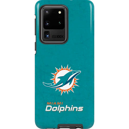 NFL Miami Dolphins Distressed- Aqua Galaxy S20 Ultra 5G Pro Case