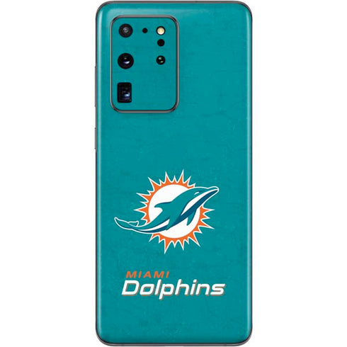 NFL Miami Dolphins Distressed- Aqua Galaxy S20 Ultra 5G Skin