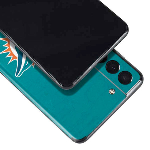 NFL Miami Dolphins Distressed- Aqua Galaxy S21 5G Skin