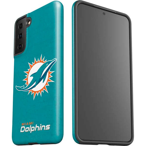 NFL Miami Dolphins Distressed- Aqua Galaxy S21 Plus 5G Pro Case