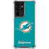 NFL Miami Dolphins Distressed- Aqua Galaxy S21 Ultra 5G Clear Case