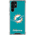 NFL Miami Dolphins Distressed- Aqua Galaxy S22 Ultra Clear Case
