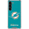 NFL Miami Dolphins Distressed- Aqua Galaxy S23 Clear Case