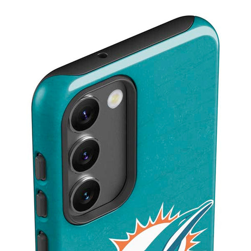 NFL Miami Dolphins Distressed- Aqua Galaxy S23 Plus Pro Case