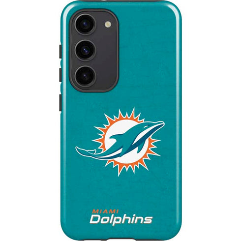 NFL Miami Dolphins Distressed- Aqua Galaxy S23 Pro Case