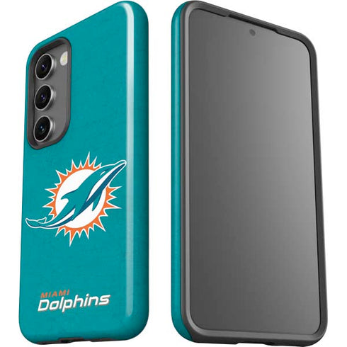 NFL Miami Dolphins Distressed- Aqua Galaxy S23 Pro Case