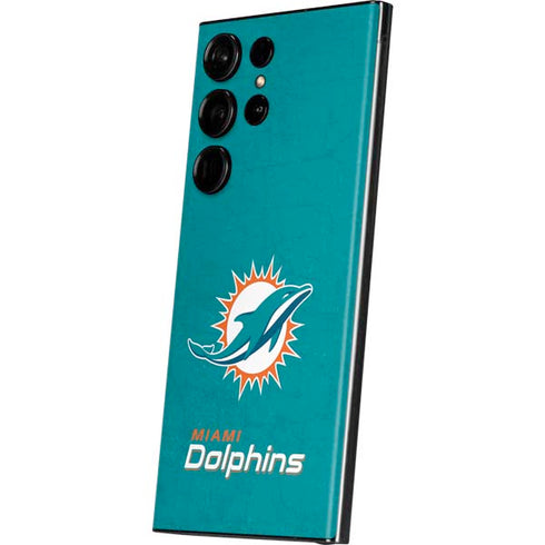 NFL Miami Dolphins Distressed- Aqua Galaxy S23 Ultra Skin