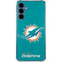 NFL Miami Dolphins Distressed- Aqua Galaxy S24 Clear Case