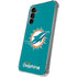 NFL Miami Dolphins Distressed- Aqua Galaxy S24 Plus Clear Case