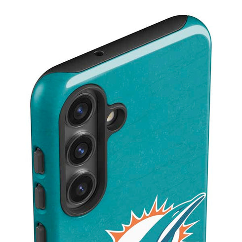 NFL Miami Dolphins Distressed- Aqua Galaxy S24 Plus Impact Case