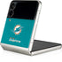 NFL Miami Dolphins Distressed- Aqua Galaxy Z Flip3 5G Skin