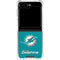 NFL Miami Dolphins Distressed- Aqua Galaxy Z Flip5 5G Clear Case
