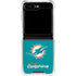 NFL Miami Dolphins Distressed- Aqua Galaxy Z Flip5 5G Clear Case
