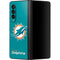 NFL Miami Dolphins Distressed- Aqua Galaxy Z Fold3 5G Skin