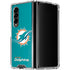 NFL Miami Dolphins Distressed- Aqua Galaxy Z Fold4 5G Clear Case