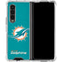 NFL Miami Dolphins Distressed- Aqua Galaxy Z Fold4 5G Clear Case