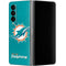 NFL Miami Dolphins Distressed- Aqua Galaxy Z Fold4 5G Skin