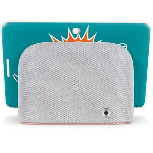 NFL Miami Dolphins Distressed- Aqua Google Home Hub Skin