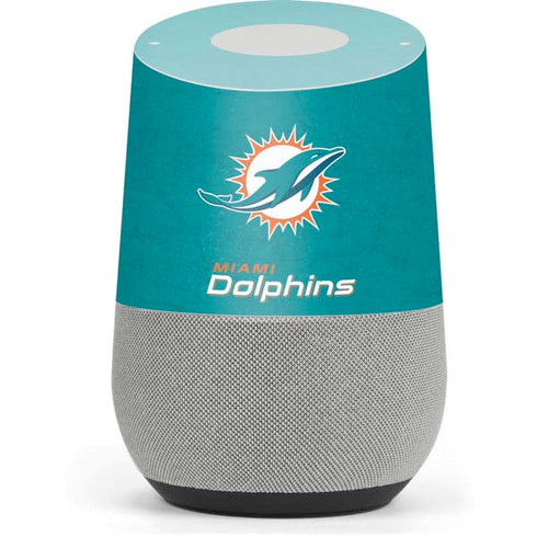 NFL Miami Dolphins Distressed- Aqua Google Home Skin