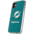 NFL Miami Dolphins Distressed- Aqua iPhone 11 Clear Case