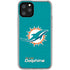 NFL Miami Dolphins Distressed- Aqua iPhone 11 Pro Clear Case