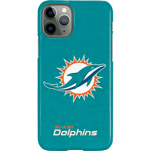 NFL Miami Dolphins Distressed- Aqua iPhone 11 Pro Lite Case