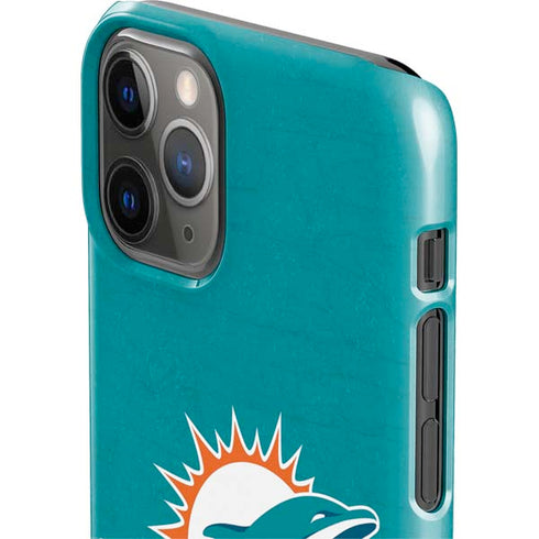 NFL Miami Dolphins Distressed- Aqua iPhone 11 Pro Lite Case