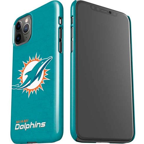NFL Miami Dolphins Distressed- Aqua iPhone 11 Pro Lite Case