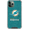 NFL Miami Dolphins Distressed- Aqua iPhone 11 Pro Max Clear Case